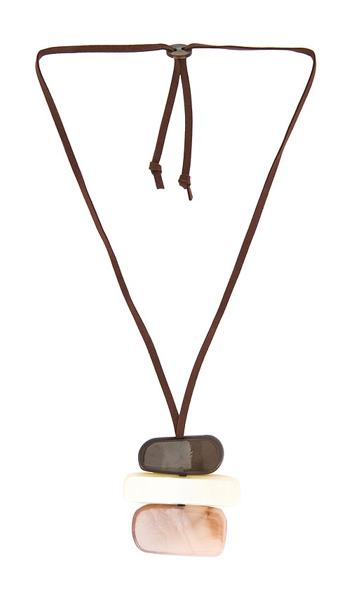 8 Other Reasons Stacked Cord Necklace In Brown
