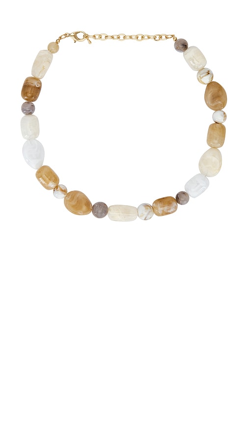 Beaded Multi Stone Necklace