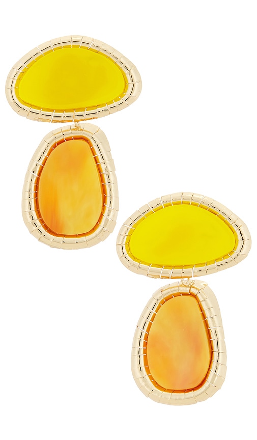 Vibrantglassy Stone Earrings