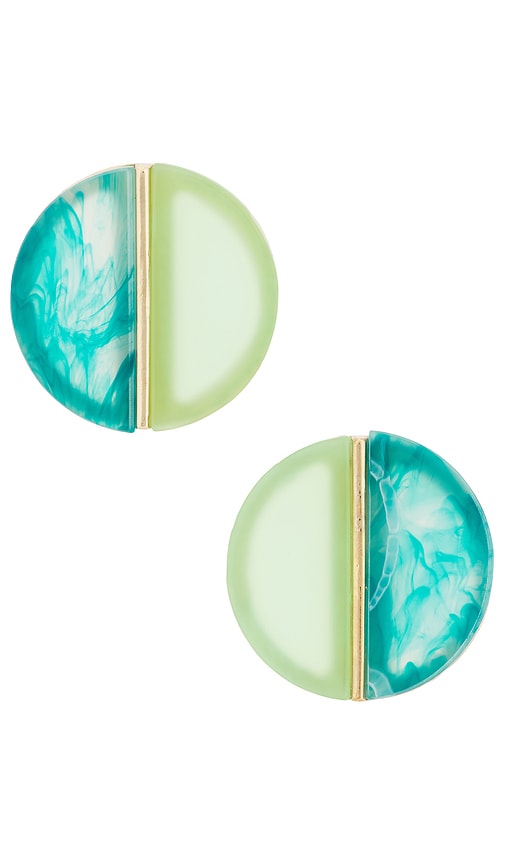 Half-and-half Stud Earrings