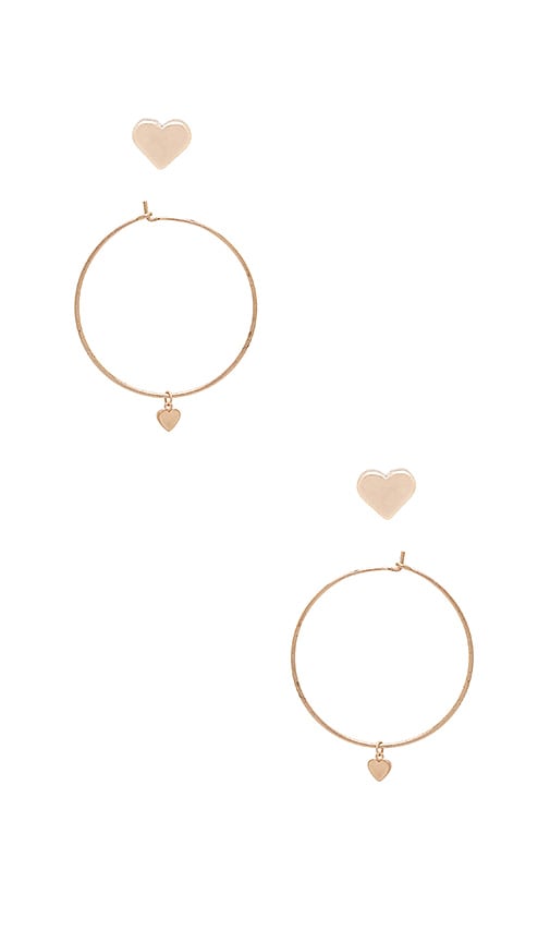 Cecil Heart Earring Set