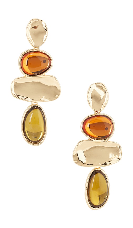 Vivi Statement Stud Earrings by 8 Other Reasons in Brown