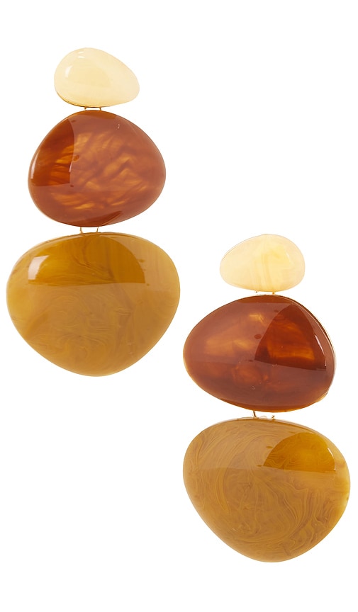 Dover Drop Stud Earrings by 8 Other Reasons in Brown