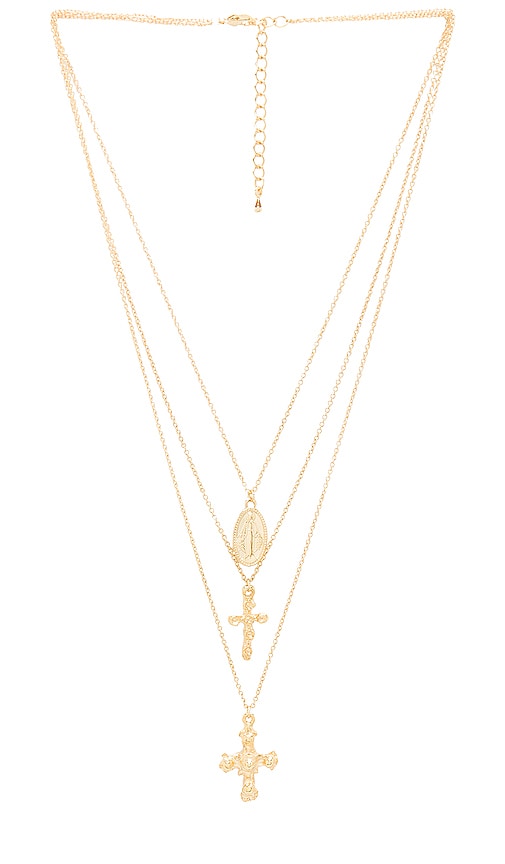 Crossed Layered Necklace