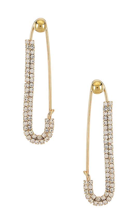 8 Other Reasons Play It Safe Earring In Gold
