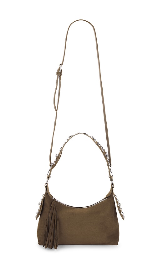 Studded Fringe Shoulder Bag