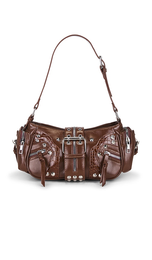 Faux Nappa Shoulder Bag