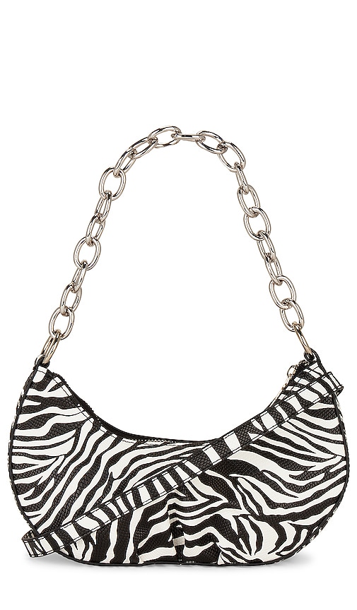 Women's Zebra Chain Handle 90s Shoulder Bag