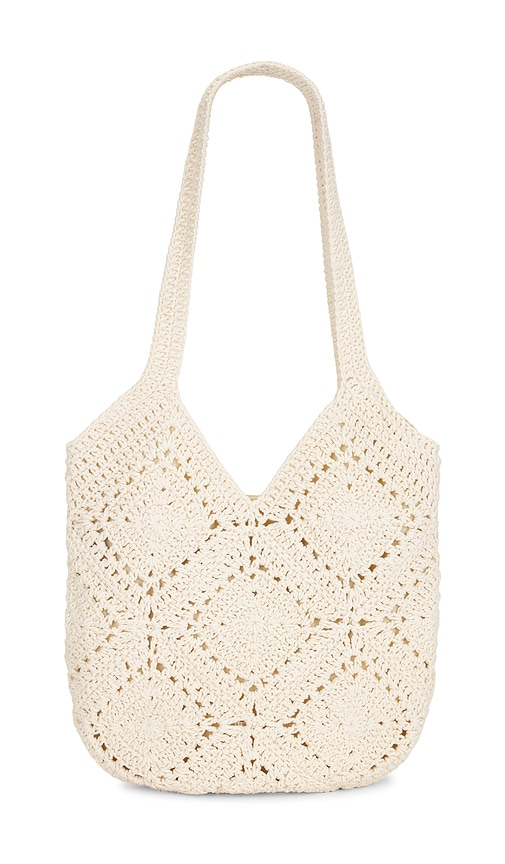8 Other Reasons Hand Crocheted Slouchy Shoulder Bag In Ivory