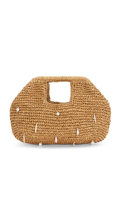 Straw Clutch by 8 Other Reasons in Khaki