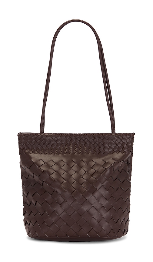 Jesse Woven Tote Bag by 8 Other Reasons in Dark Brown
