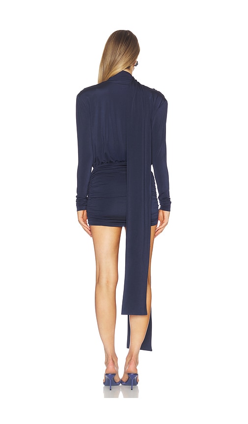  Awave Studio Mini Long Sleeve Dress In Navy. Size 34/2. Also In 36/4, 38/6, 42/10. 
