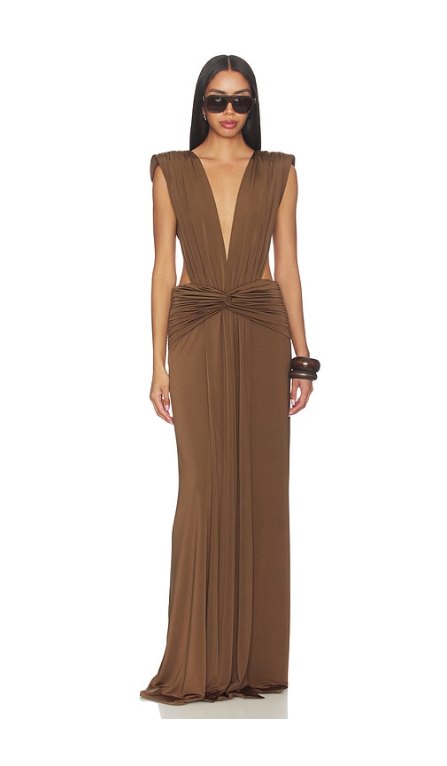 Maxi Dress in Brown. - size 42/10 (also in 34/2, 40/8)