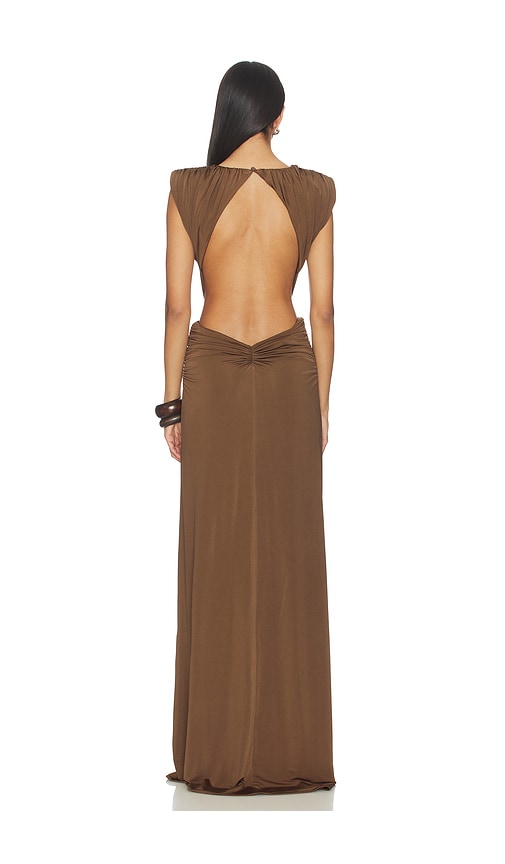  Awave Studio Maxi Dress In Brown. Size 34/2. Also In 40/8, 42/10. 