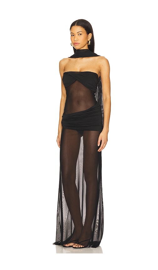  Awave Studio Langes Kleid Aus Tüll In Black. Größe 36/4. Also In 38/6, 40/8. 