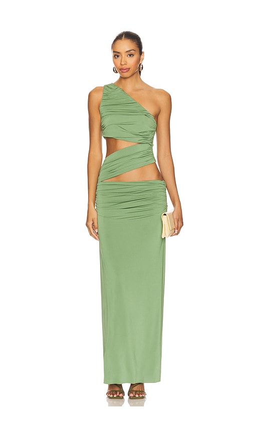 Window Long Dress in Sage. - size 40/8 (also in 34/2, 36/4, 38/6)