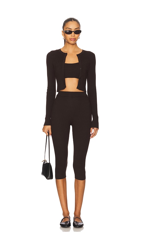 All The Ways Jude Knit Set In Brown