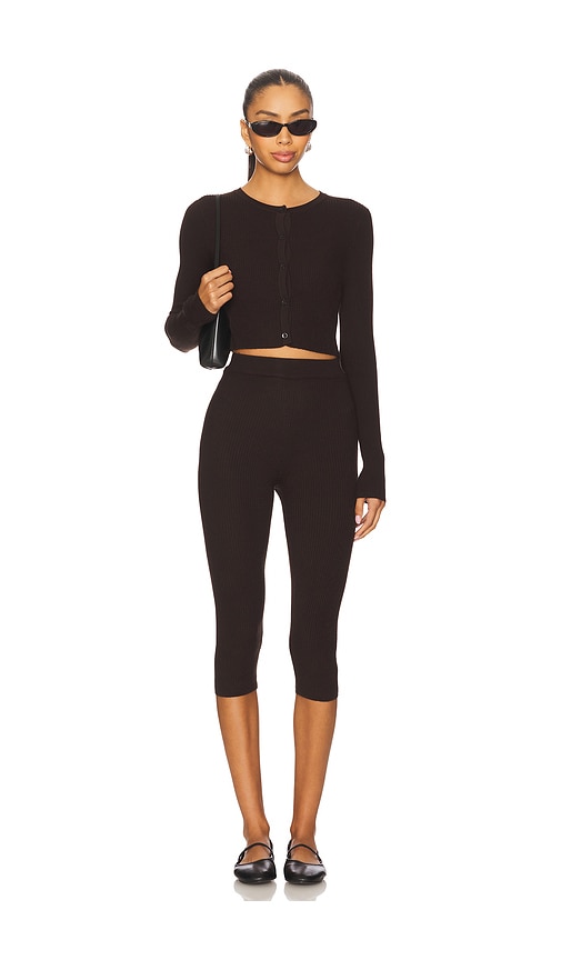 All The Ways Jude Knit Set In Brown
