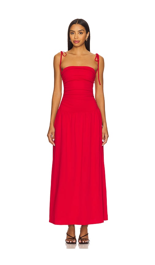 Orelia Maxi Dress in Red. - size XS (also in L, M, S, XL, XXS)
