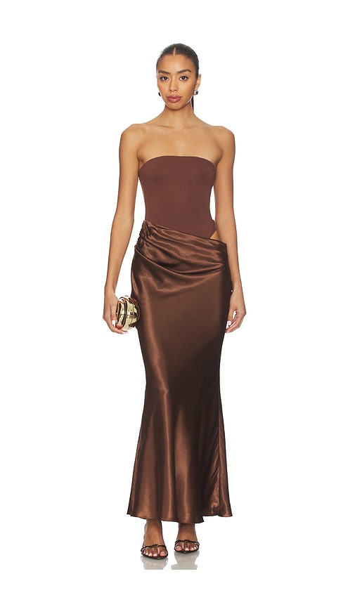 All The Ways Carrie Maxi Dress In Brown