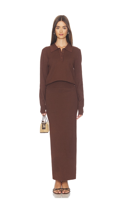 Emahlee Knit Maxi Skirt Set