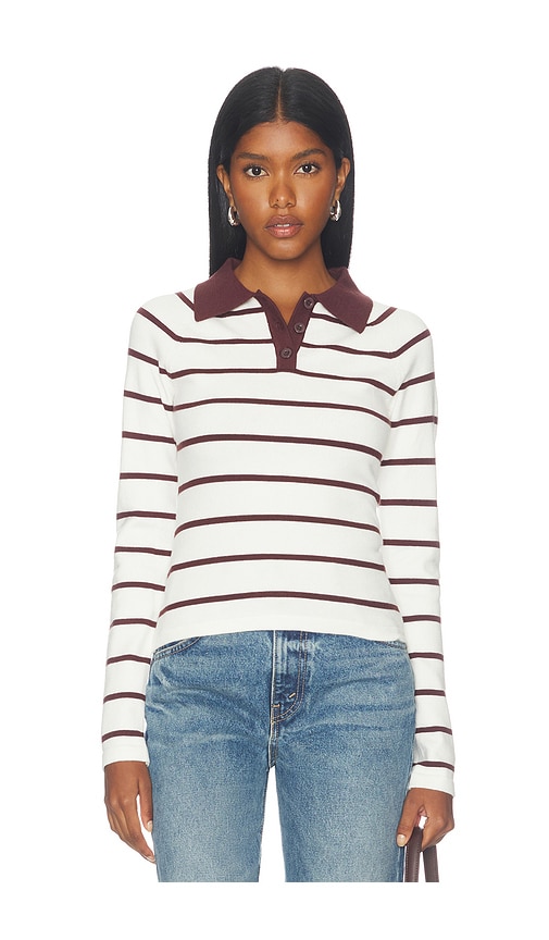 Bronson Knit Polo Top in Multi