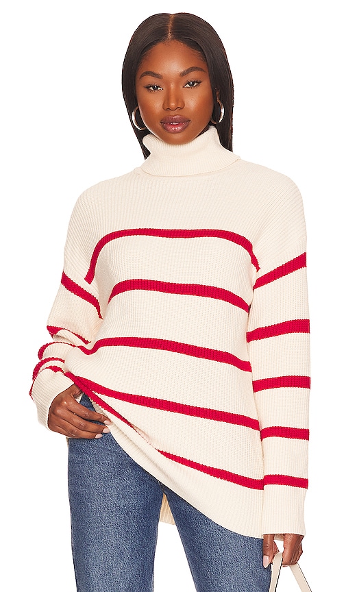 ALL THE WAYS Robyn Stripe Sweater in Ivory