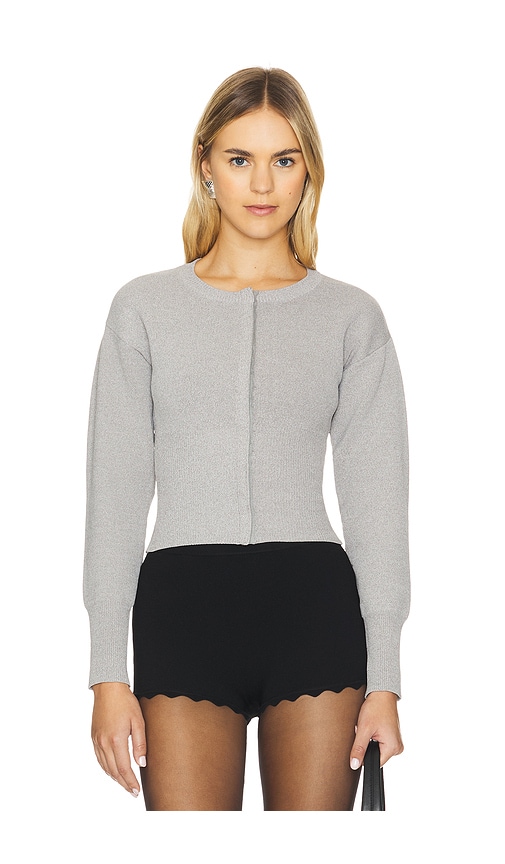 Shop All The Ways Kourtney Cardigan In Light Grey