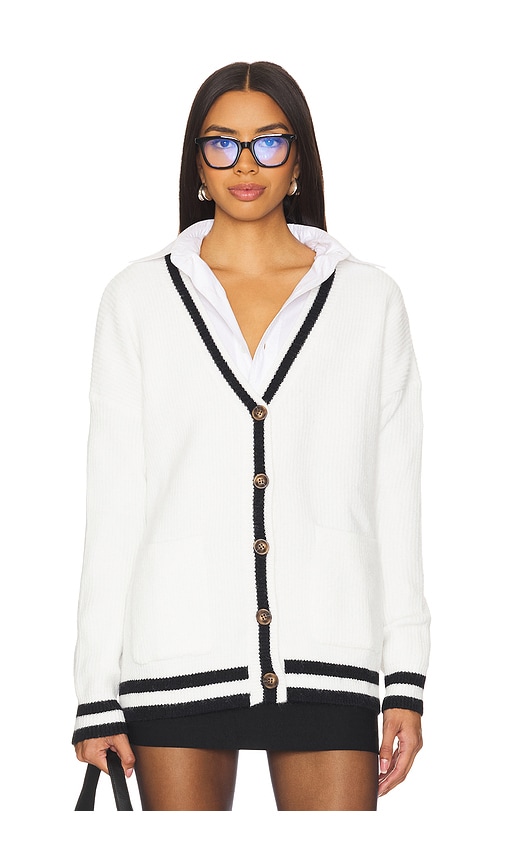 Shop All The Ways Lucy Button Front Sweater In Ivory