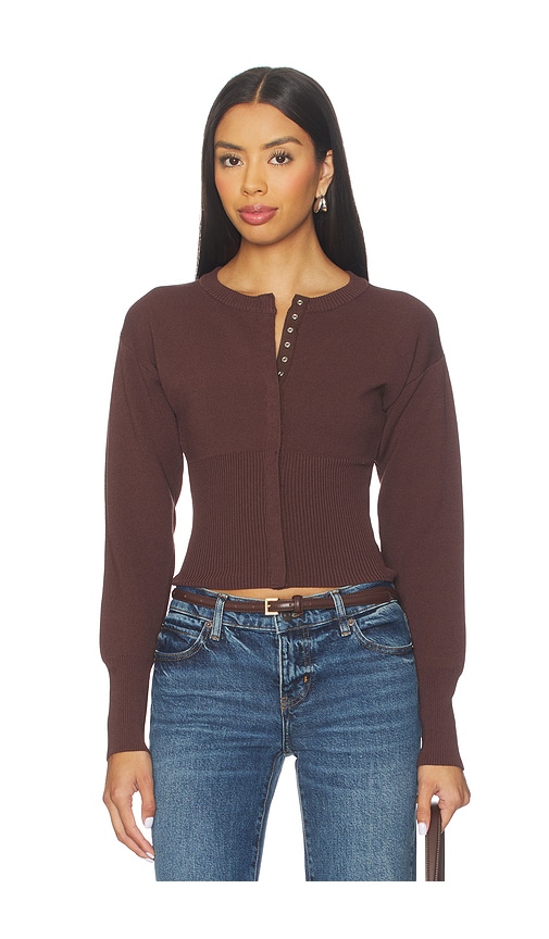 All The Ways Kourtney Cardigan In Brown