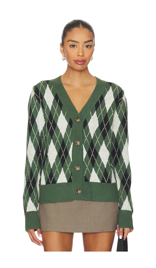 All The Ways Evelyn Argyle Cardigan In Green