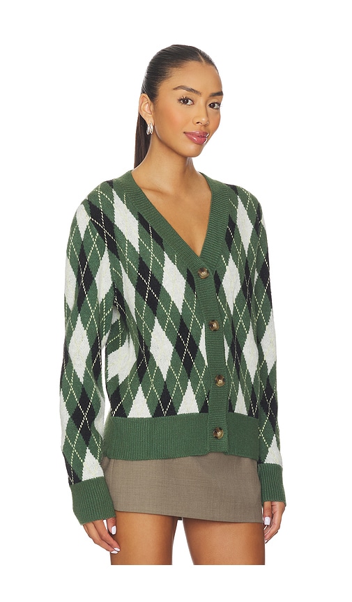 All The Ways Evelyn Argyle Cardigan In Green