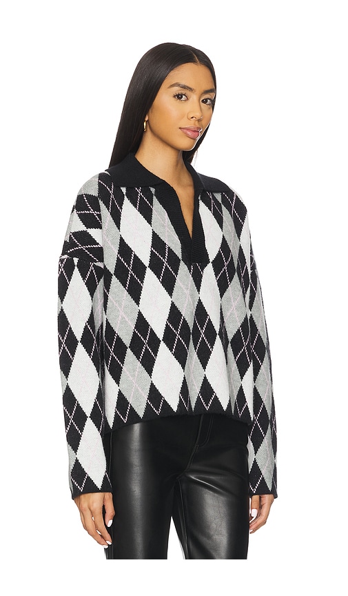 All The Ways Sara Argyle Sweater In Black