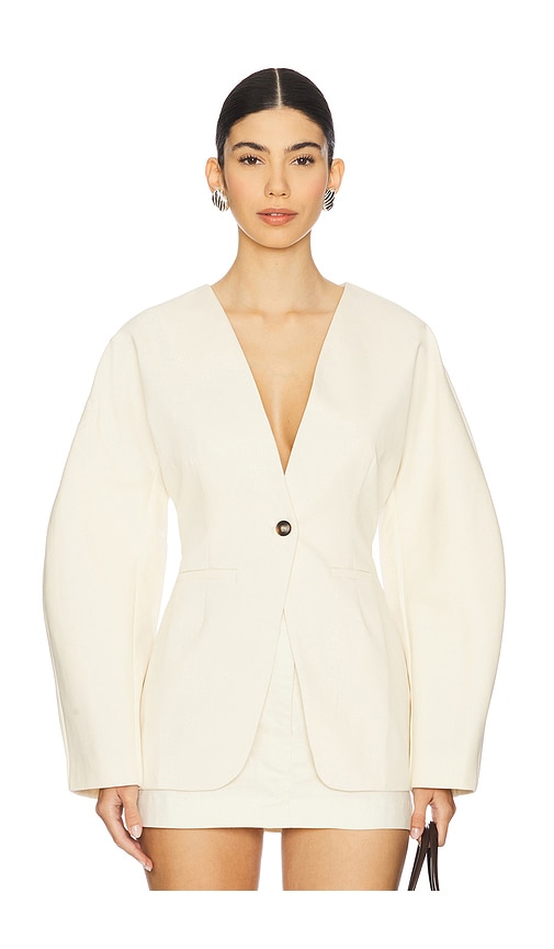 Kelli Jacket in Ivory. - size XS (also in L, M, S, XL, XXS)