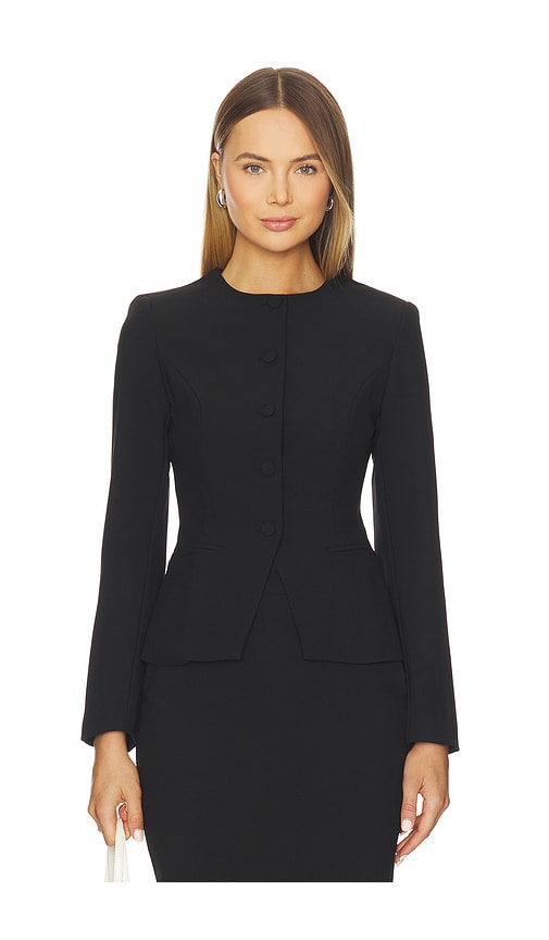 All The Ways Jane Collarless Blazer In Black