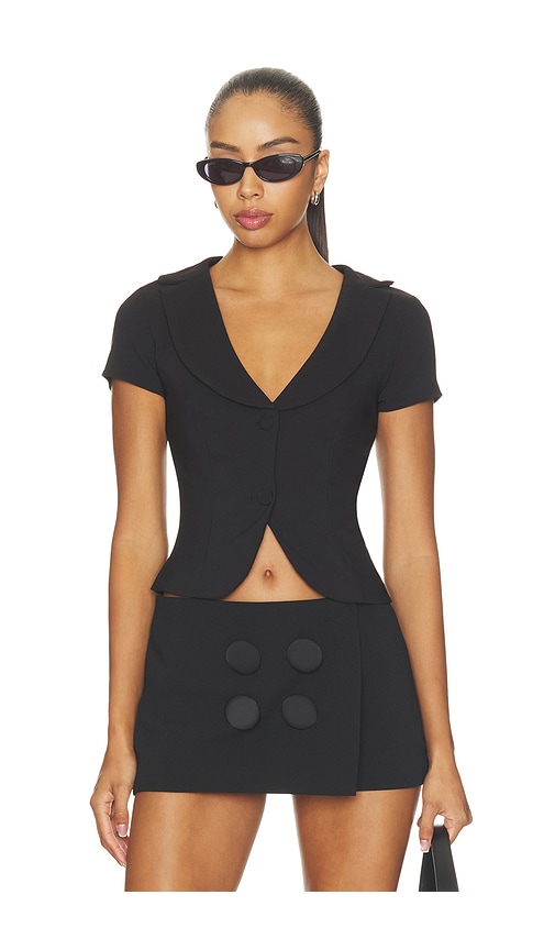 All The Ways Laurel Short Sleeve Blazer In Black