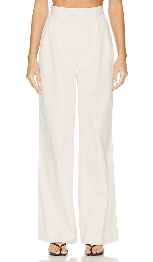 Shop All The Ways Olivia Trouser Pant In Beige