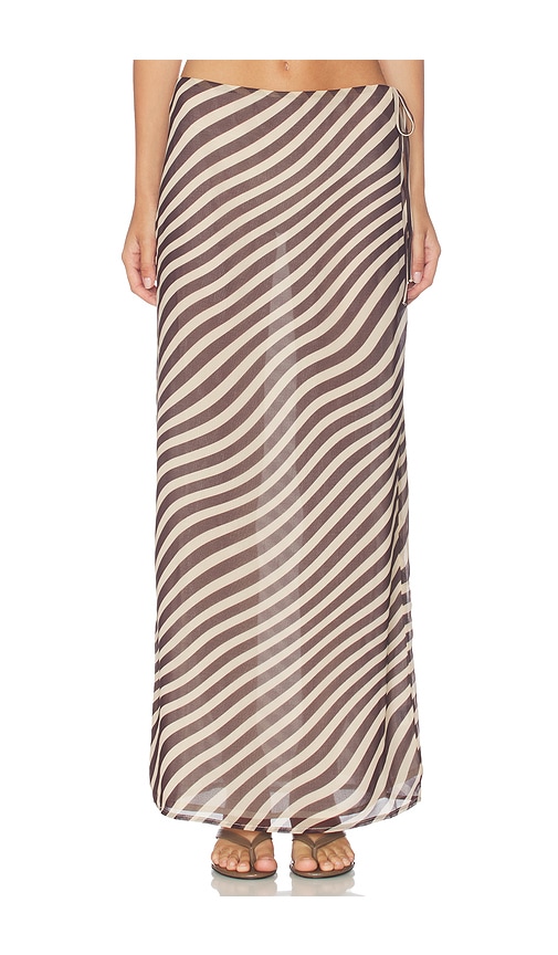 ALL THE WAYS Jade Maxi Skirt in Black & White. - size L (also in M, XL)