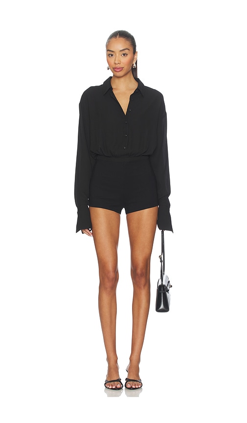 All The Ways Clarissa Romper In Black