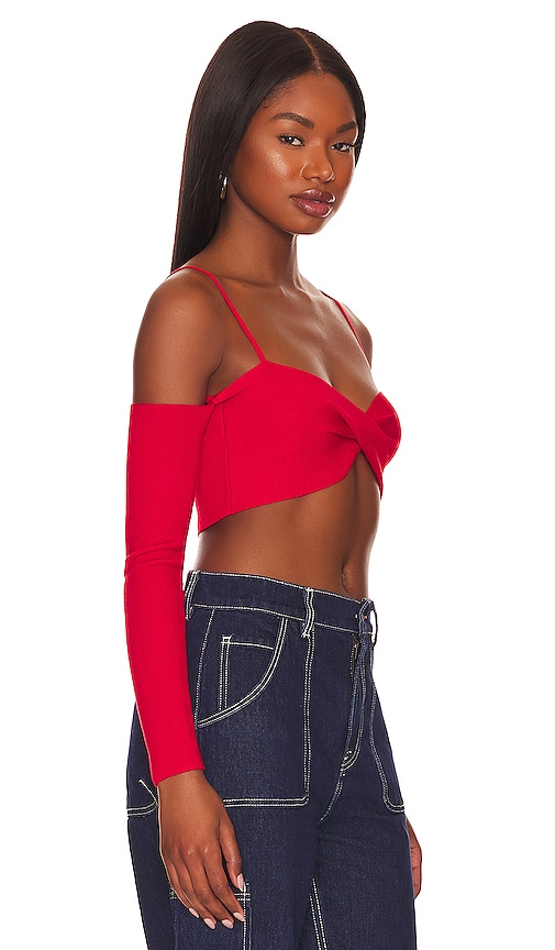 Shop All The Ways Alexis Twist Front Top In Red