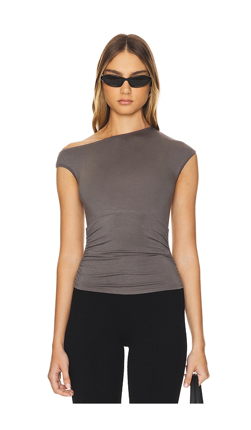 Shop All The Ways Valerie Top In Grey