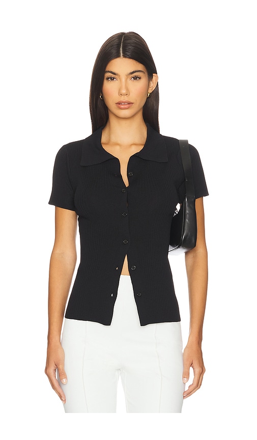 Kelia Button Up Top in Black. - size S (also in L, M, XS)