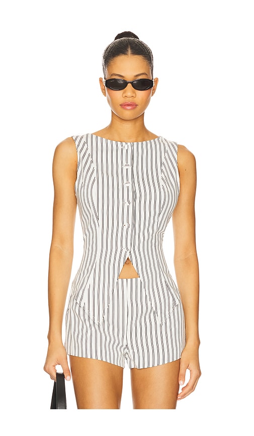 Alerie Button Front Top in Black,. - size S (also in XS) - ALL THE WAYS - Modalova