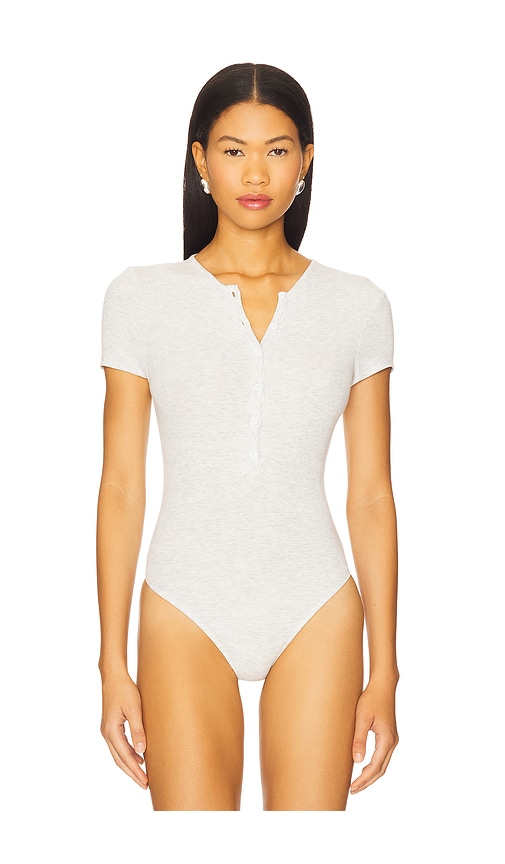All The Ways Chloe Bodysuit Top In Gray