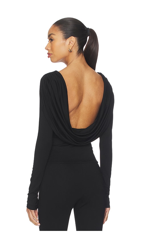 ALL THE WAYS Evelyn Drape Back Top en Black Taille XS Also en 56 €