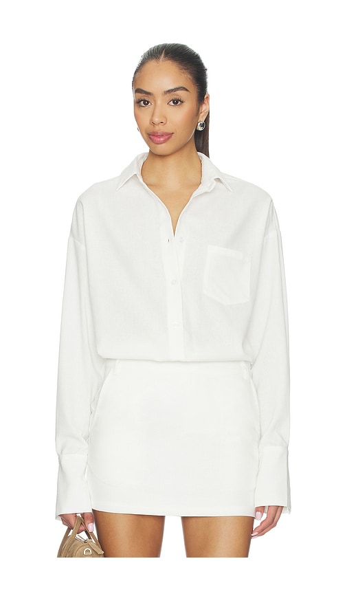 ALL THE WAYS Greta Button Up Top en White Taille S Also en XS M XL 68 €