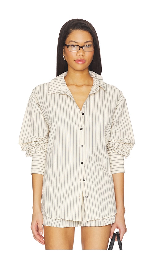 ALL THE WAYS Kadence Button Up Top en Cream Taille XXS Also en XS M L XL 75 €