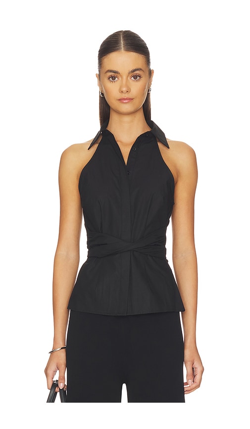 All The Ways Evie Button Up Top In Black