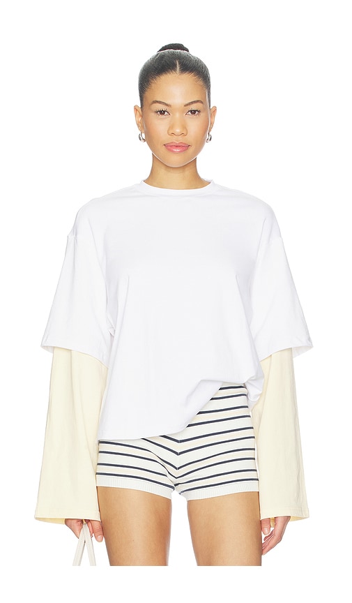 ALL THE WAYS Analeah Top in White. - size L (also in M, S, XL, XS, XXS)
