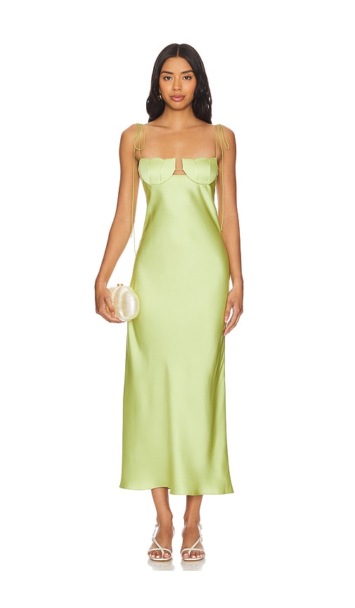 Anna October Tulip Midi Dress in Kiwi REVOLVE